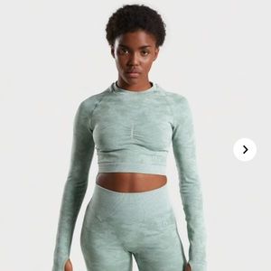 Gymshark camo crop top